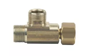 NEU! MESSING HANDWERK 3/8"" x 3/8"" x 3/8"" Kompression x Kompression Messing T-Passform - Bild 1 von 3