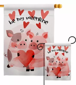 Bandiera San Valentino Salvadanaio Giardino Primavera Decorativa Piccolo Regalo Cortile Casa Striscione - Foto 1 di 17