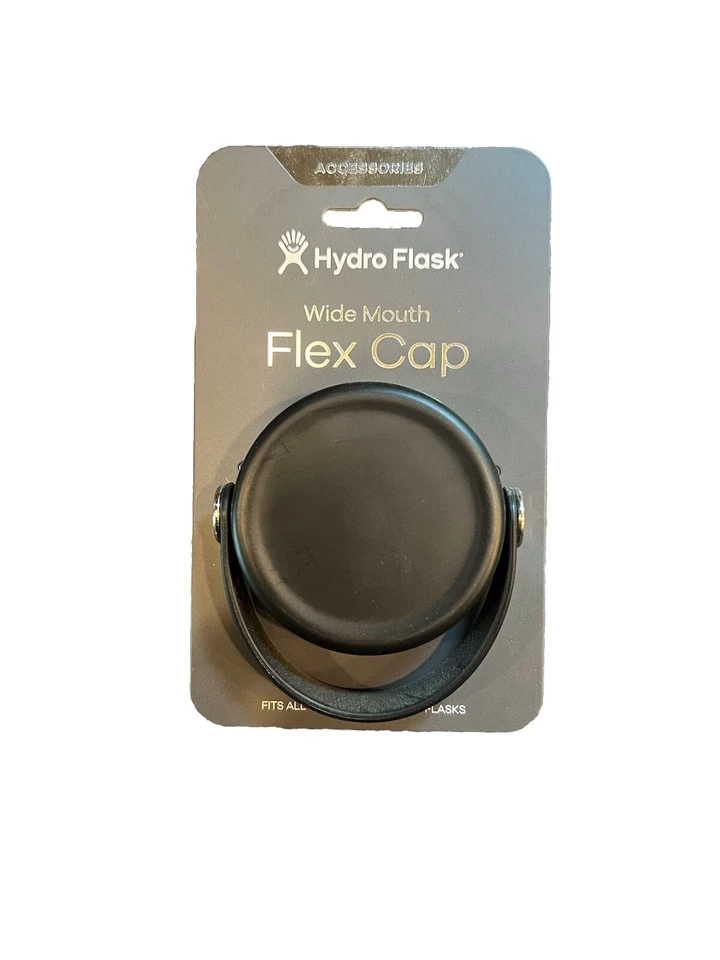 Hydro Flask Black Wide Mouth Flex Cap Bpa- WFX001