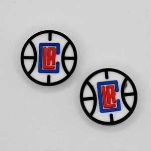 NBA LA Clippers Basketball Team For Crocs Shoe Charms - 2 Pieces - Picture 1 of 1