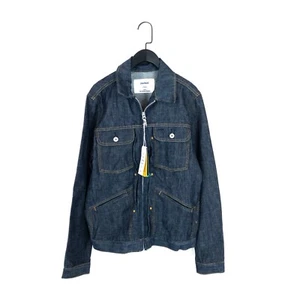 H&M Redesign Denim Organic Cotton Dark Denim Jacket Pockets- Size S - NEW - Picture 1 of 9