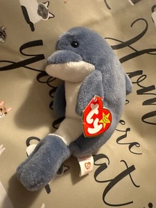 WAVES-Gray Dolphin-5ta generación etiqueta colgante-4ta generación etiqueta de empuje-pellets de PVC - Imagen 1 de 7