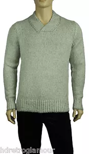 NUEVO SUÉTER TIRADOR DE CUELLO CHAL NAUTICA GRIS MEZCLA ALGODÓN M $118 - Imagen 1 de 4