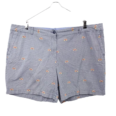 Шорты женские Talbots размер 22W синие клетчатые клетчатые скутер вышивка Chinos - Изображение 1 из 4