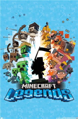 Minecraft – World Game Poster 22x34 RP6303 UPC017681063033 – Mason City  Poster Company