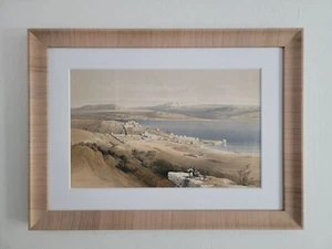 David Roberts, Tiberias, Original Framed Lithograph, 1842, Royal Subscription ed - Picture 1 of 13