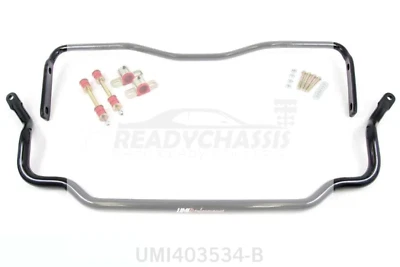 Se adapta a barras estabilizadoras delanteras y traseras UMI Performance 64-72 GM A-Body 403534-B Foto 1 de 2