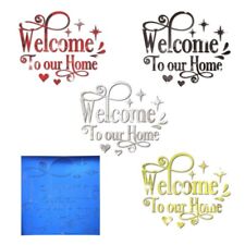 Welcome to Our Home Wall Stickers Acrylic Wallpapers Art Murals for Home