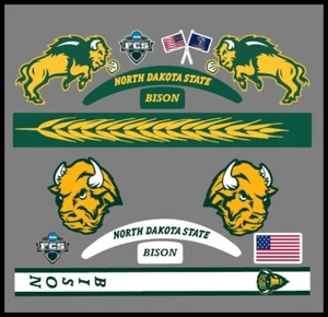 FULL SIZE NDSU Bison Helmet Alternate Decals - 4 designs to choose from - Picture 1 of 3