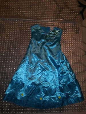 Disfraz Dreamworks Trolls World Tour Med (7-8) Teal Blingy elástico en la espalda NNT Foto 1 de 4