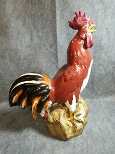 Wildwood Chinese Oxblood Porcelain Rooster, 17 1/4" tall - Picture 1 of 8