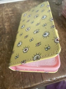 New Flip Case Cover For Samsung Galaxy S5 Mini Cover Monster Eyes Fun Yellow - Picture 1 of 6
