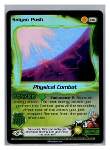1x DBZ CCG SAIYAN PUSH 86 HOLO FOIL FUSIÓN POCO COMÚN SAGA DRAGON BALL Z - Imagen 1 de 1
