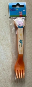 BNIP New My Peppa Pig Plastic Cutlery Set Fork & Spoon - Orange - Picture 1 of 3