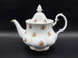Royal Albert Forget Me Not Rose Large Teapot Bone China England - Picture 1 of 6