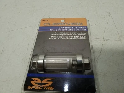 Spectre Performance Clearview Universal Fuel Filter – Durable Inline Design - Image 1 of 4
