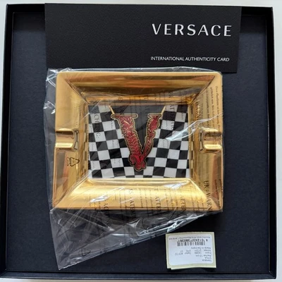 Rosenthal VERSACE Virtus Gold ASCHENBECHER 13 cm NEU - Bild 1 von 4