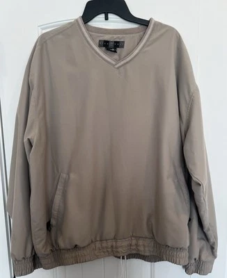 Nike Golf Beige Pullover Chaqueta Cortavientos Manga Larga Tostado-Talla XL Foto 1 de 4