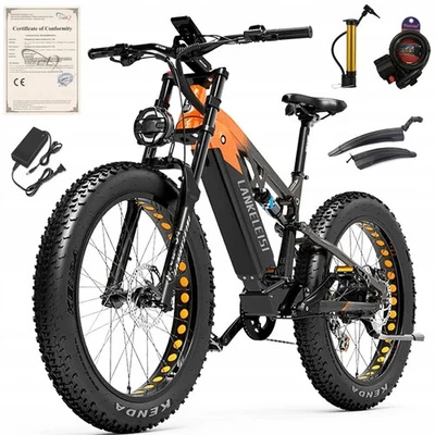 LANKELEISI RV800 Plus e bike mountainbike 26*4ZOll 48V 20Ah Elektrofahrrad 120KM - Bild 1 von 4