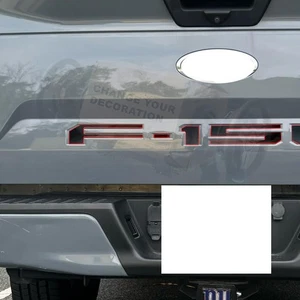 2018-2025 Raised Tailgate Insert Letter For F-150 Accessories Emblem Black Red - Picture 1 of 11