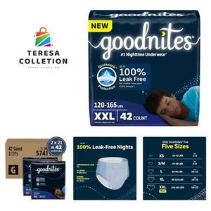 Boys' Nighttime Bedwetting Underwear XXL, 42 Ct - Leak-Free Comfort & Protection - Picture 1 of 11