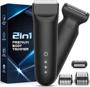 Rasoio Elettrico Corpo Uomo Impermeabile Rasoio Parti Intime Uomo 2 Ceramica - Foto 1 di 24