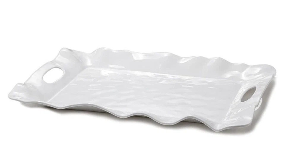 Bandeja Beatriz Ball Havana blanca con asas Foto 1 de 1