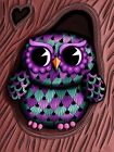 5D Diamond Painting Purple Owl Kit
