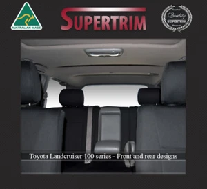 Premium neoprene Front FB MP+Rear FB seat cover fits Toyota Landcruiser 100 - Picture 1 of 12