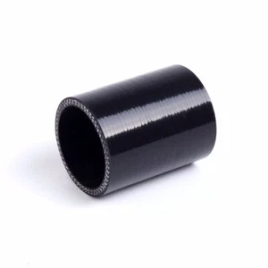 BLACK 1 3/4" 44MM STRAIGHT INTERCOOLER/INTAKE HOSE SILICONE PIPE COUPLER TURBO - Picture 1 of 9