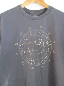 Hello Kitty black astrological star chart cartoon t-shirt Large - Picture 1 of 4