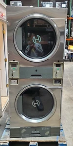 Alliance Huebsch JT0300DRG 30lb Double Stack Commercial Dryer Stainless Nat Gas - Picture 1 of 10