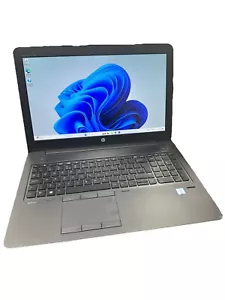 HP Laptop Windows 11 ZBOOK 15 G3 i7 6820HQ 8GB 256GB NVIDIA Quadro M2000M DENT - Picture 1 of 19