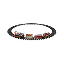 Trenino Natalizio Elettrico Sotto Albero Musica Movimento Babbo Natale 75 cm MW2