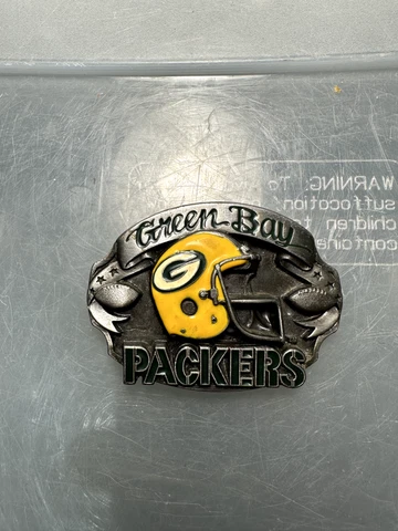 VINTAGE 1987 GREEN BAY PACKERS Official NFL Football Belt Buckle,Limited Edition Cover