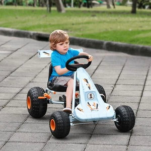 Pedal Go Kart Children Ride on Car Cute Style w/ Adjustable Seat Plastic Wheel - Picture 1 of 11