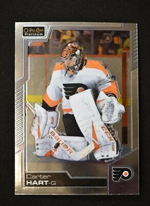 2020-21 O-Pee-Chee Platinum Base #16 Carter Hart - Philadelphia Flyers