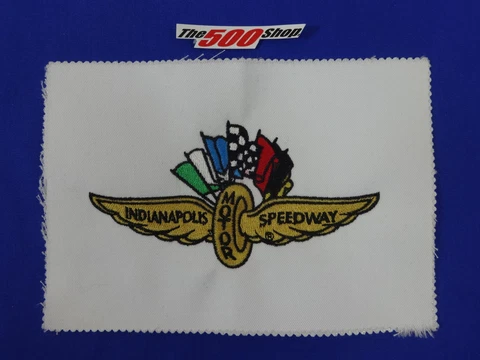 Indianapolis Motor Speedway Wings Wheel & Flags Embroidered logo Sample PaneI Cover