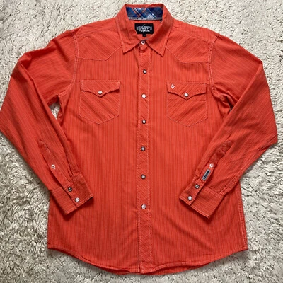 Cinch Shirt Mens Medium Garth Brooks Sevens Western Pearl Snap Cowboy Rodeo - Image 1 of 4
