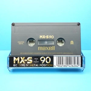 🍒 1x MAXELL MX-S 90 metallo * IEC IV tipo 4 * cassetta cassetta кассета * 1998 - Foto 1 di 3