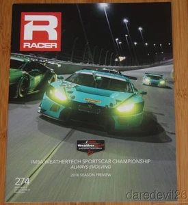 2016 RACER IMSA WTSC Season Preview Guide Lamborghini Huracan Variant Cover - Picture 1 of 1