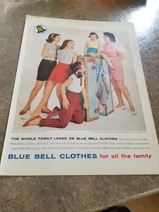 Pubblicità d'epoca 1959 abiti campana blu. Pubblicità Stampa Famiglia Dougherty - Foto 1 di 1