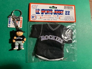 MLB Special - Pair of Colorado Rockies Baseball Key Chains. - Picture 1 of 2