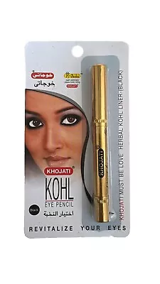 Khol Black Eyeliner 100% Natural Eyes Easy Application Lot Of 2 - Image 1 of 2