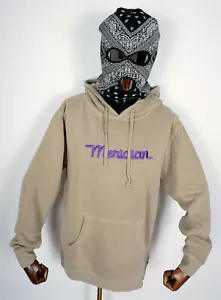 Meridian Skateboard Hoodie Hooded Sweatshirt Over Dye Script Logo Sand in M - Bild 1 von 1