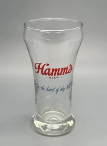 Hamms Beer Sham Glass / Vtg Tavern Barware Advertising / Man Cave Bar Decor Gift - Picture 1 of 11