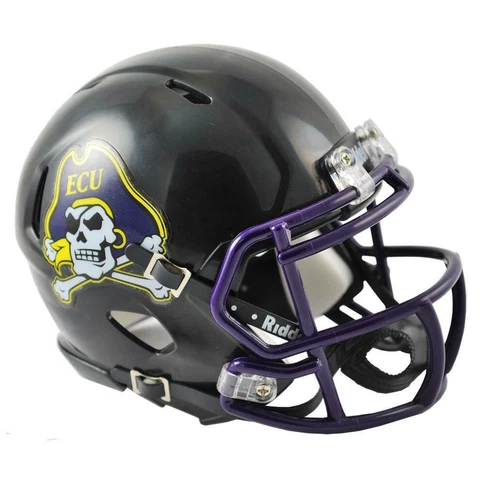 ECU Pirates Black Riddell Speed Mini Football Helmet Cover