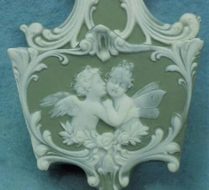 Jasperware Cherub / Fairy Angel Match Striker - SCHAFER VATER - Picture 1 of 1