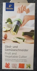 TCM Tchibo Obst- und Gemüseschneider, Weiß-Grün, V-form, Neu - Bild 1 von 2