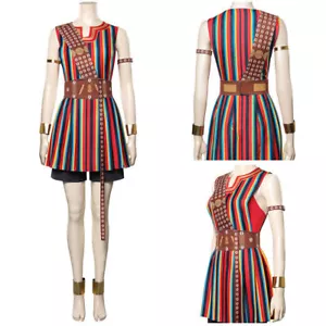 The Woman King Nanisca Cosplay Costume Dress Vest Outfit Halloween Carnival Suit - Bild 1 von 11